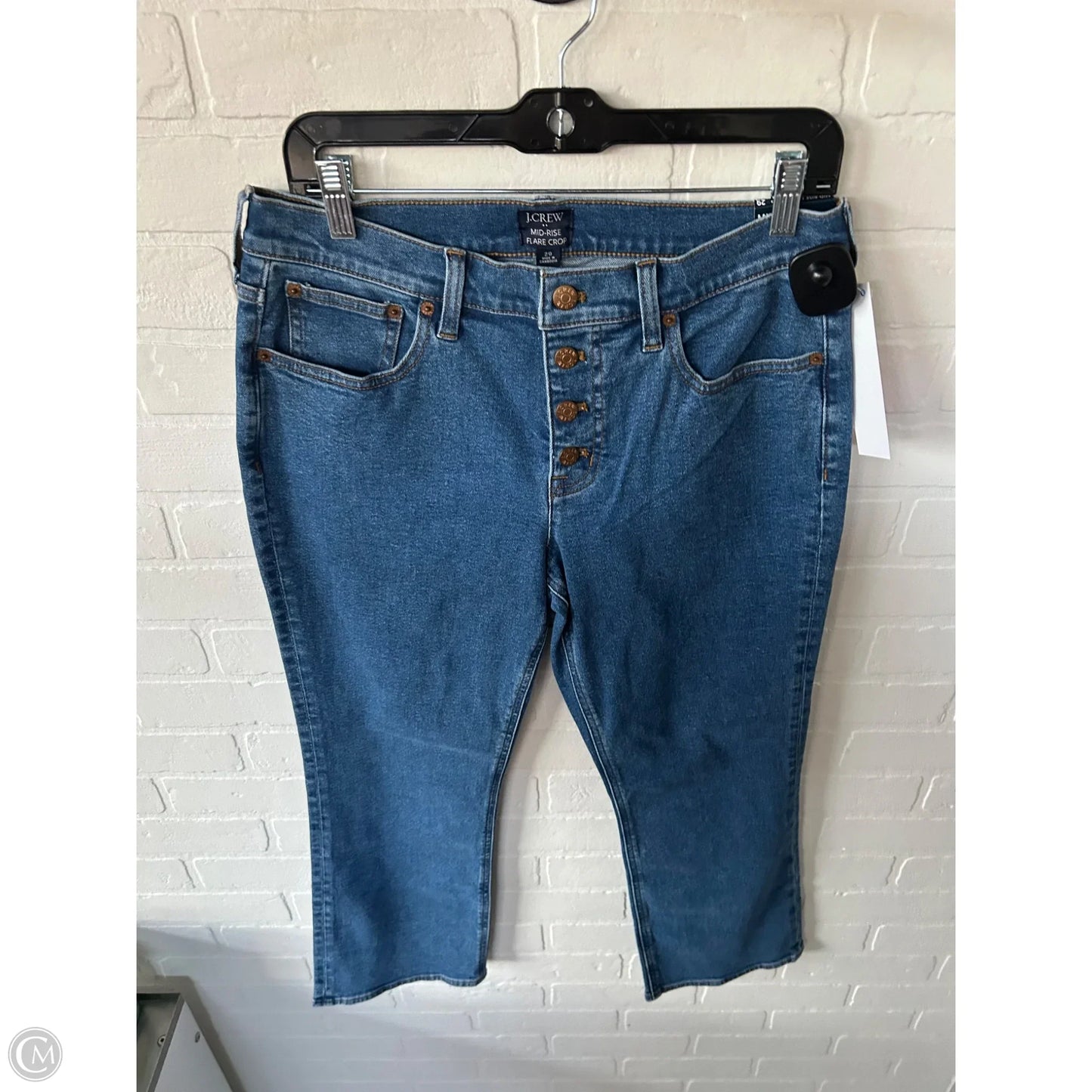 Jeans Cropped By J. Crew In Blue Denim, Size: 8
