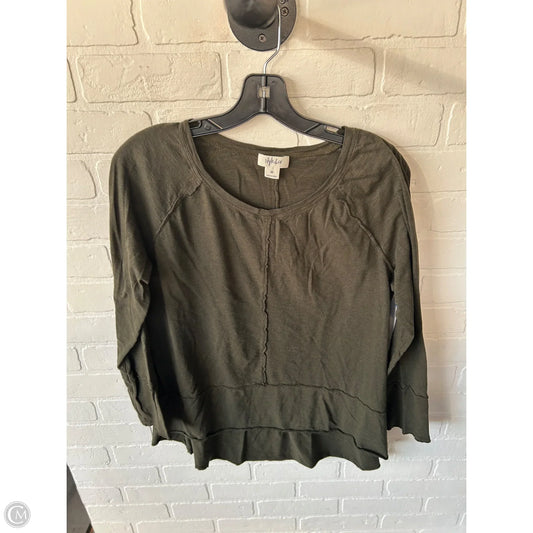 Top Long Sleeve By Style And Company In Green, Size: M