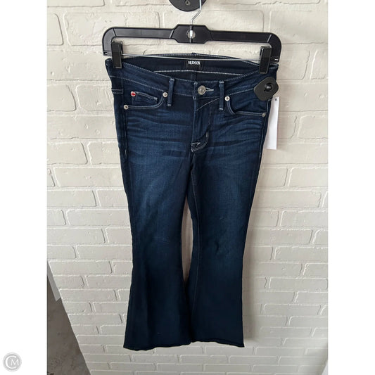 Jeans Flared By Hudson In Blue Denim, Size: 0
