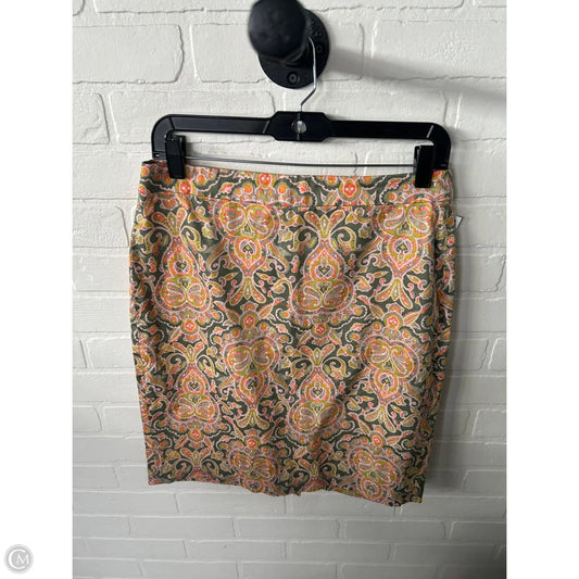 Skirt Mini & Short By J. Crew In Green & Orange, Size: 6