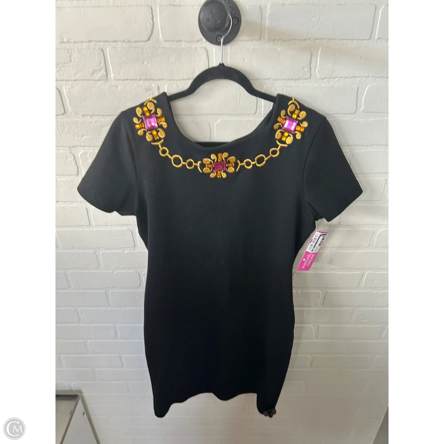 Dress Party Short By Cmc In Black & Gold, Size: L