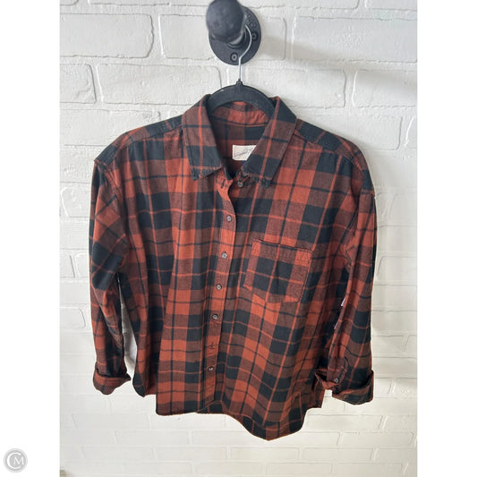 Top Long Sleeve By Universal Thread In Black & Brown, Size: S