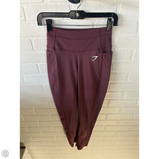 Athletic Pants By Gym Shark In Brown, Size: 0