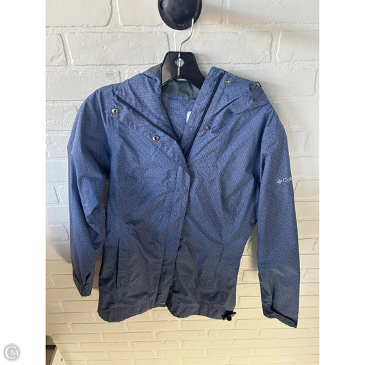 Jacket Windbreaker By Columbia In Blue, Size: Xs