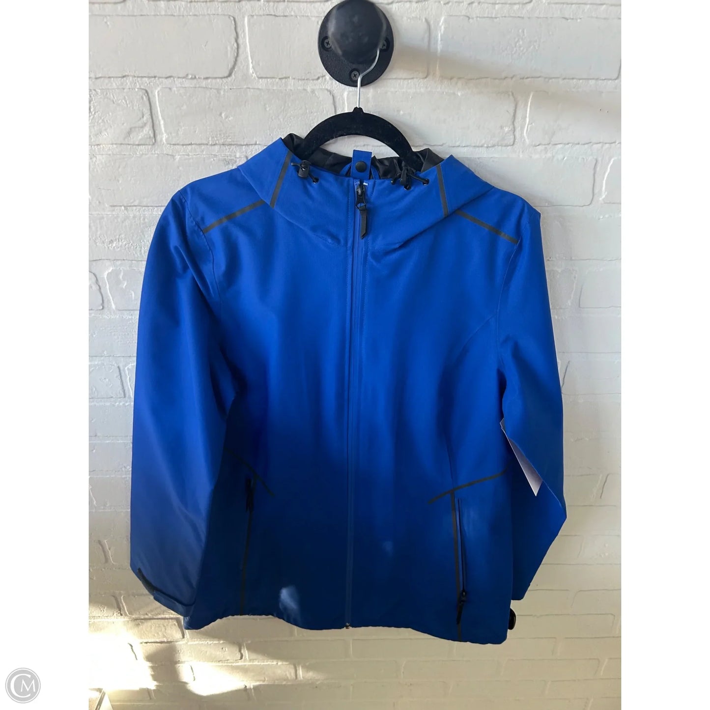 Coat Raincoat By Port Authority In Blue, Size: M