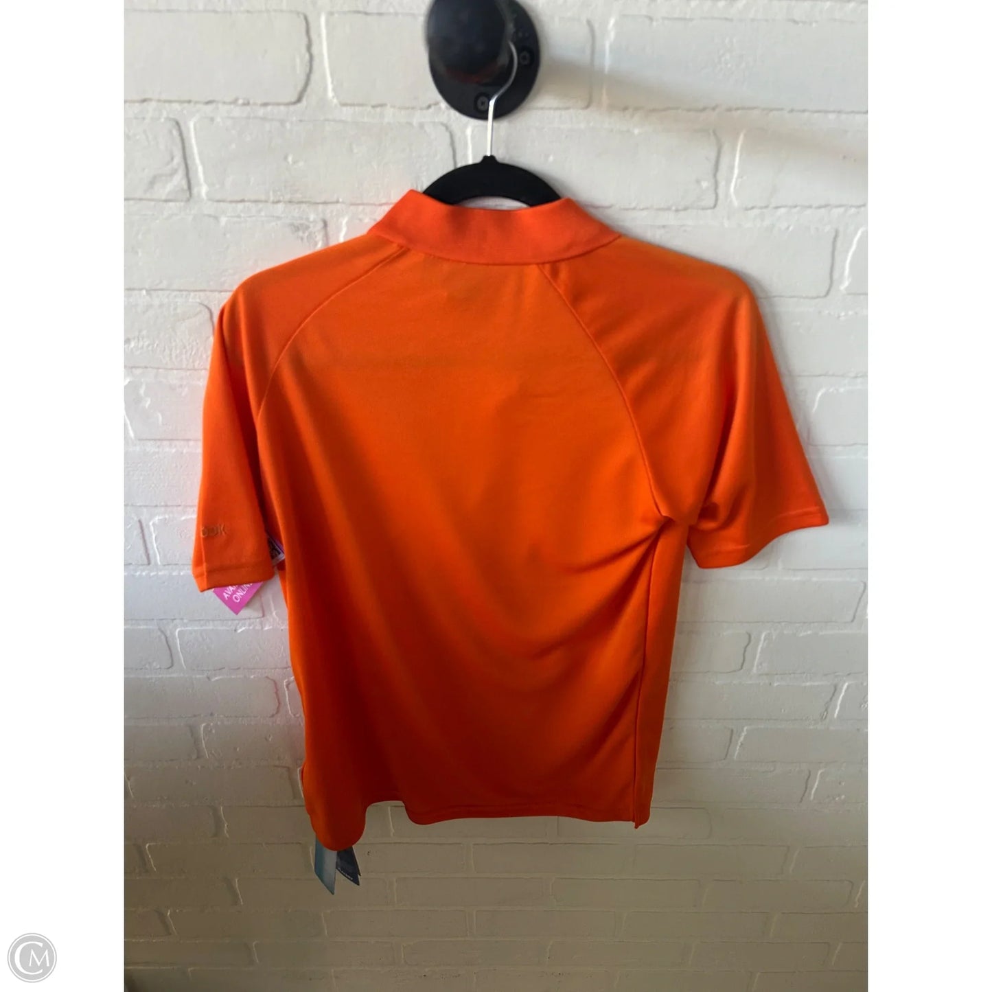 Top Short Sleeve By Reebok In Orange, Size: M