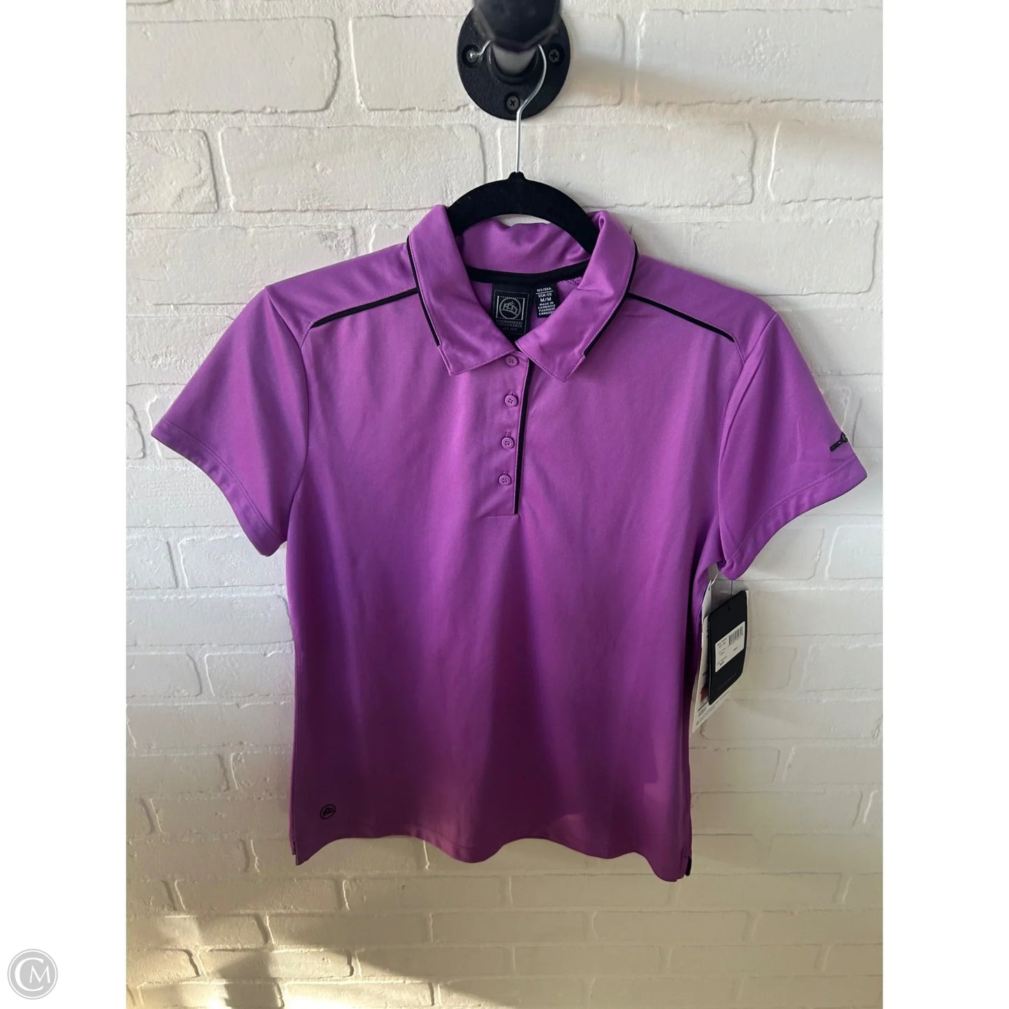 Athletic Top Short Sleeve By Cmb In Purple, Size: M