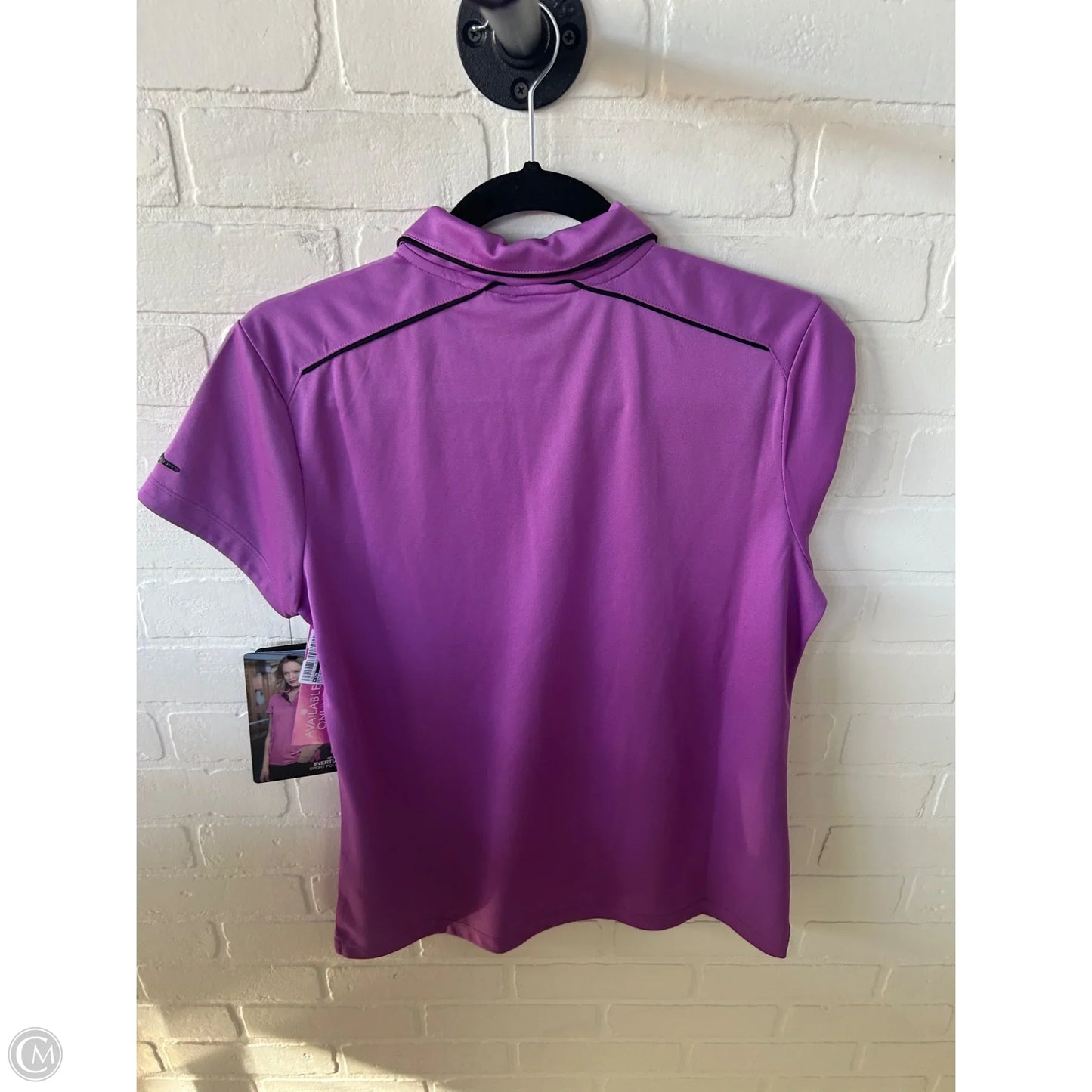 Athletic Top Short Sleeve By Cmb In Purple, Size: M
