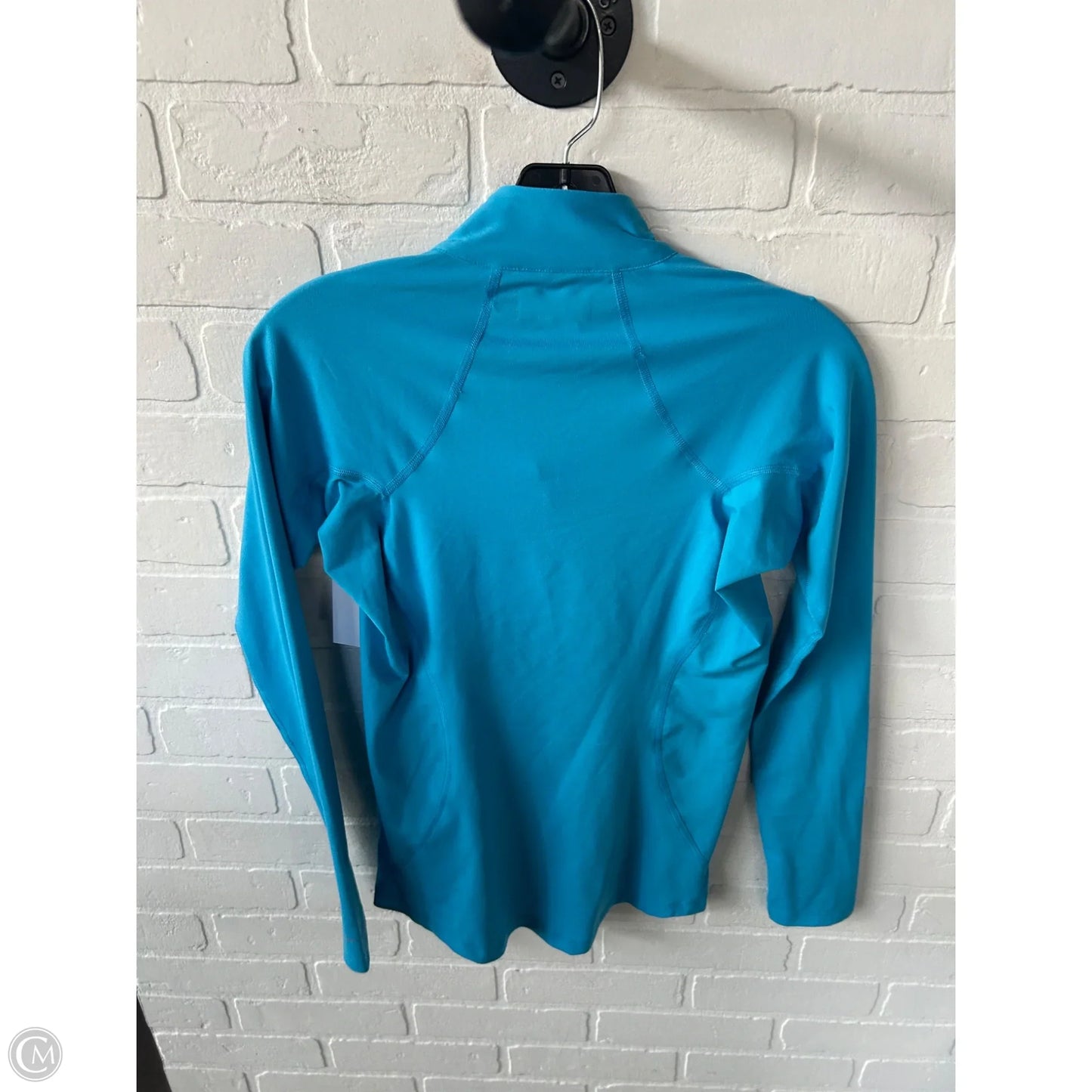 Athletic Top Long Sleeve Collar By Columbia In Blue, Size: Xs