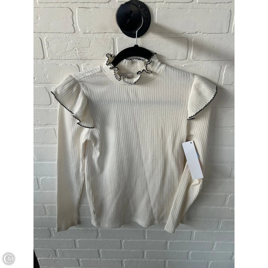 Top Long Sleeve By Loft In Cream, Size: S