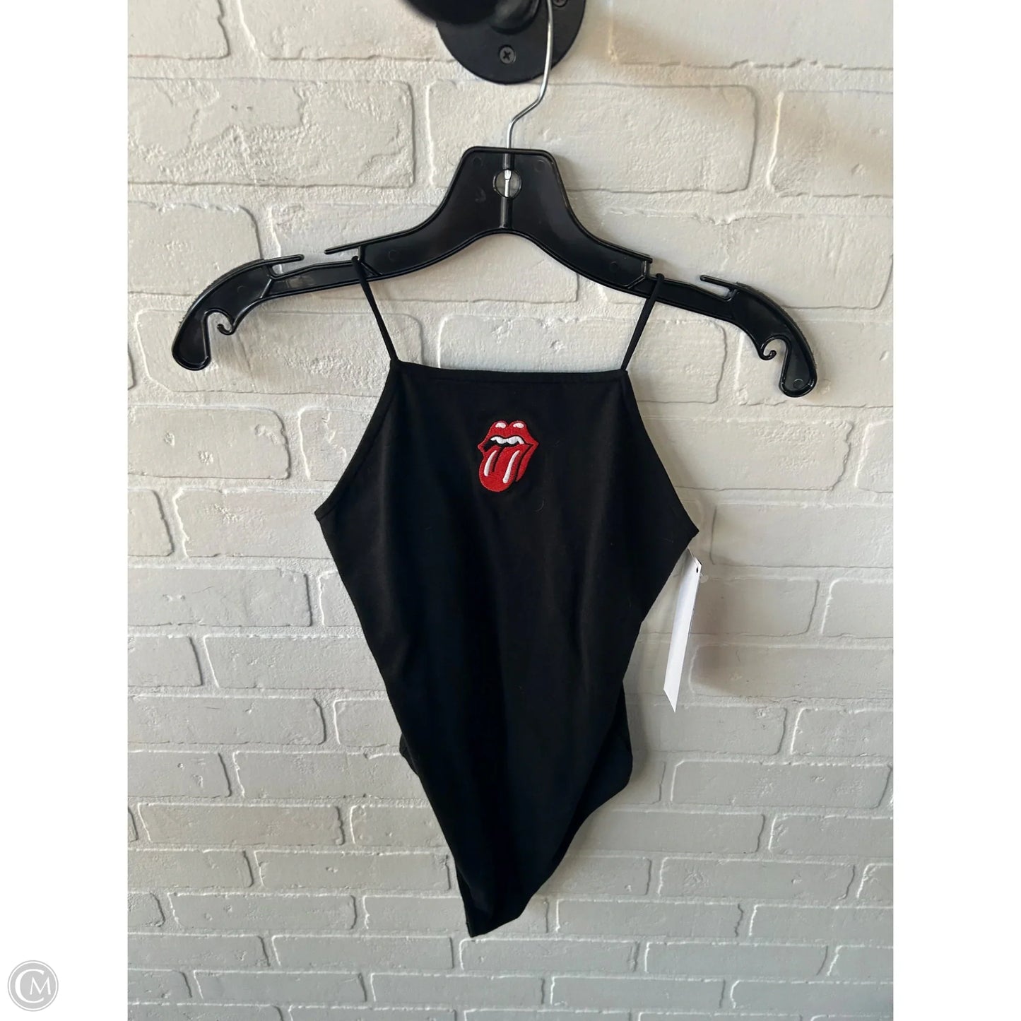 Bodysuit By American Eagle In Black & Red, Size: S