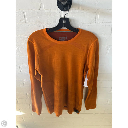 Athletic Top Long Sleeve Crewneck By Smartwool In Orange, Size: Xl