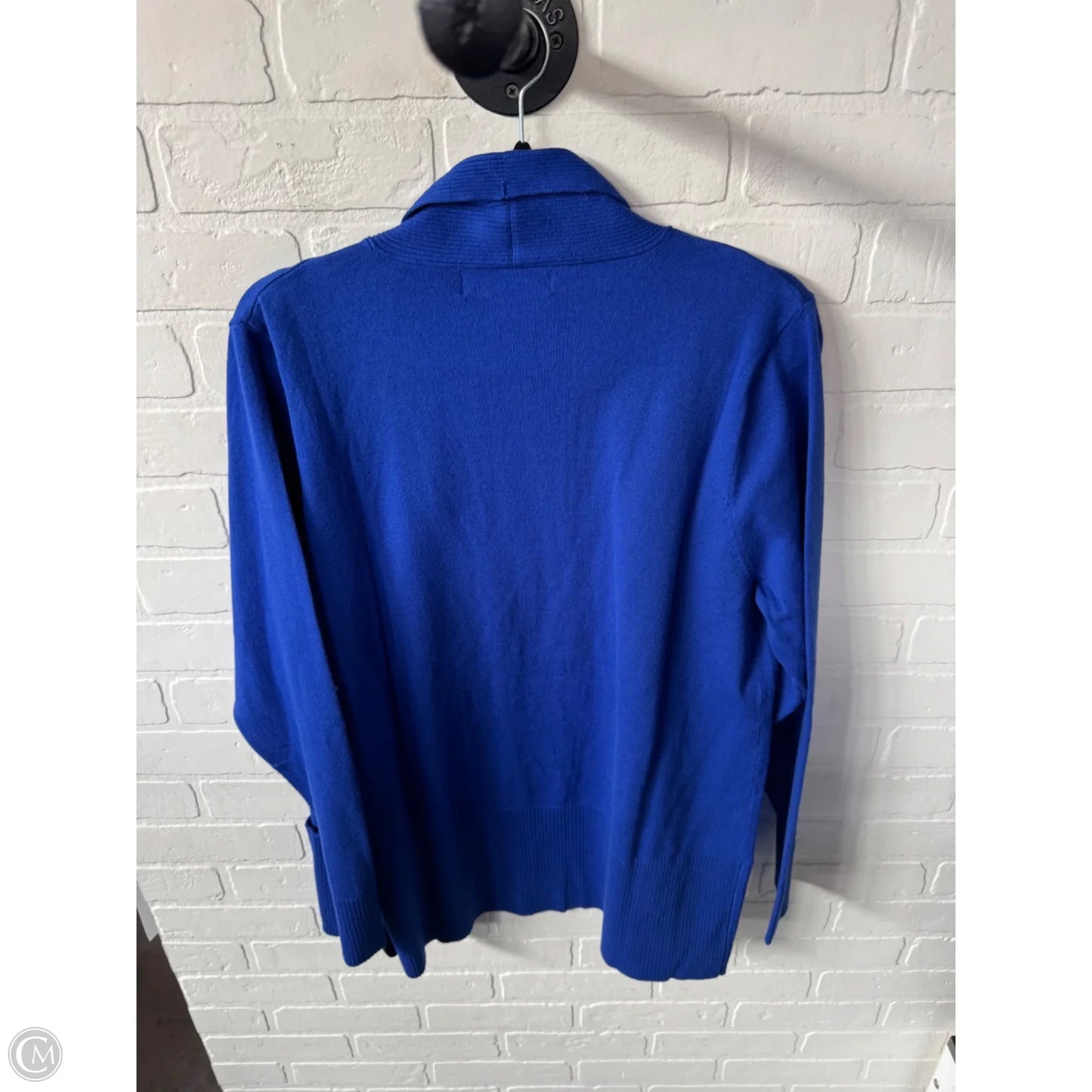 Sweater Cardigan By Edward Women In Blue, Size: M