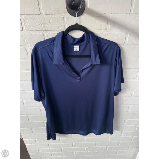 Top Short Sleeve By Clothes Mentor In Navy, Size: Xxl