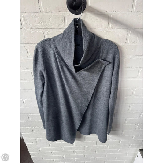 Sweater Cardigan By Tahari In Grey, Size: Xs