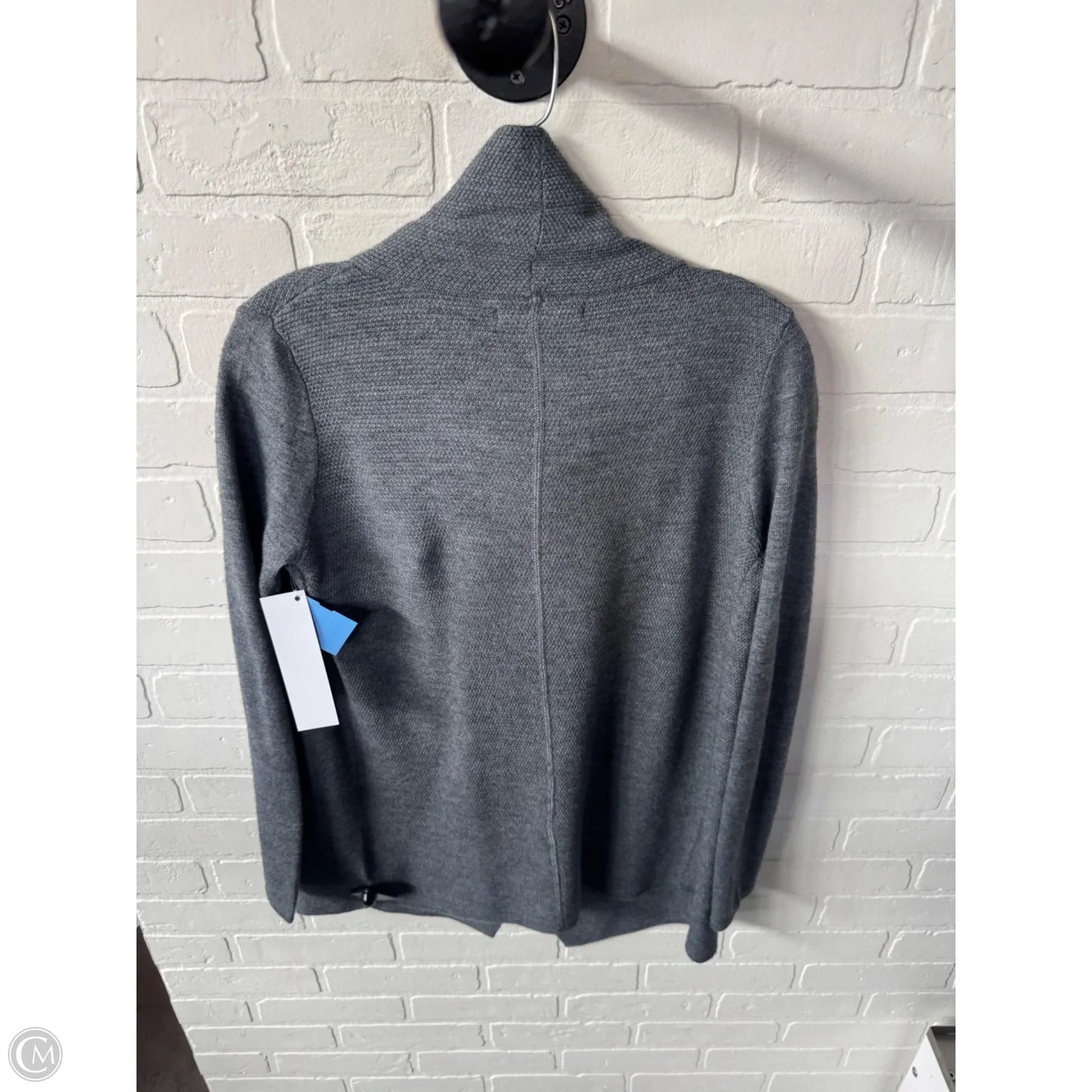 Sweater Cardigan By Tahari In Grey, Size: Xs