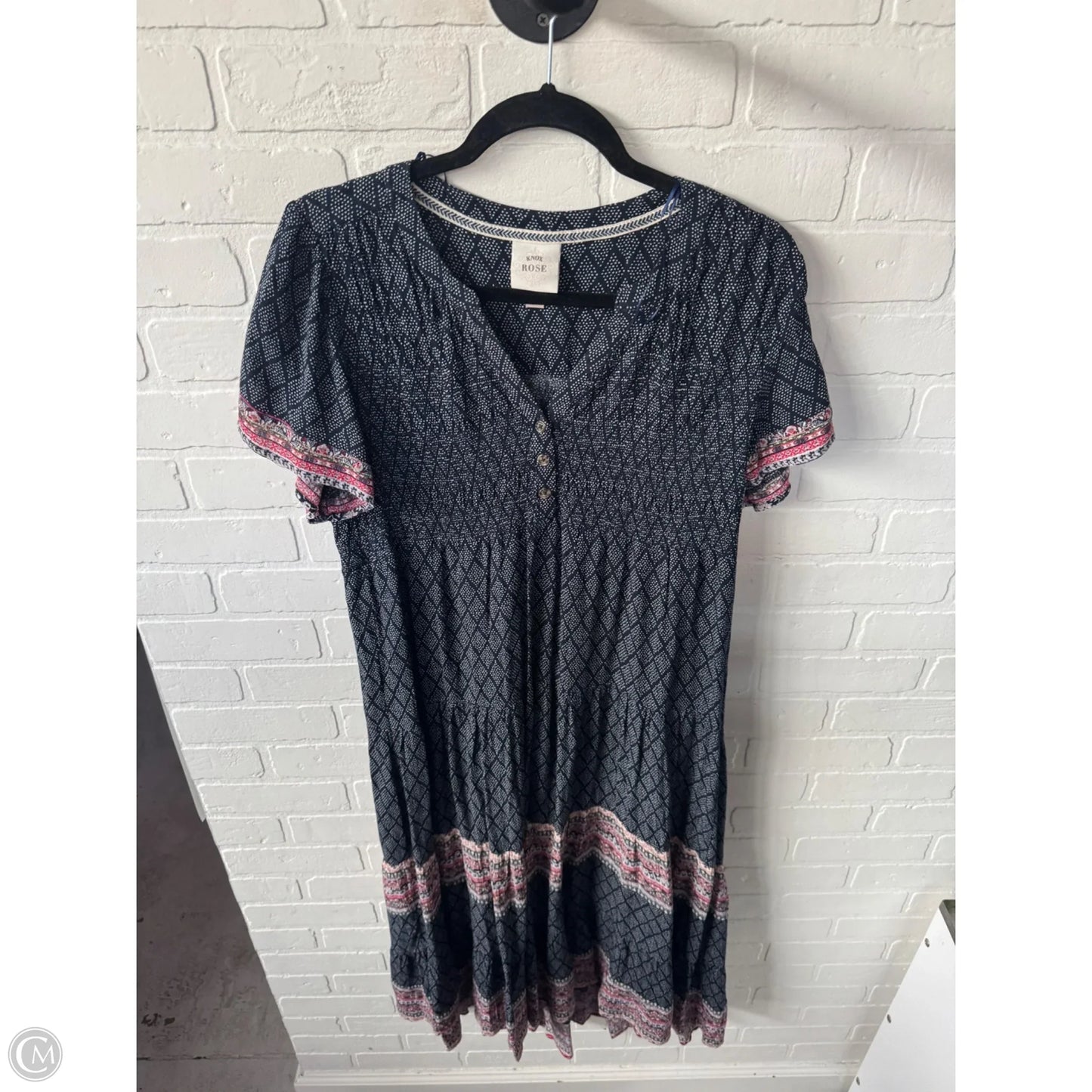 Dress Casual Maxi By Knox Rose In Blue & White, Size: S