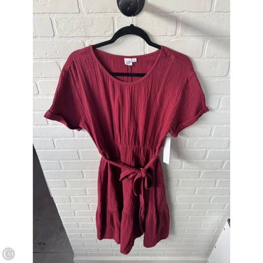 Dress Casual Midi By Gap In Red, Size: S