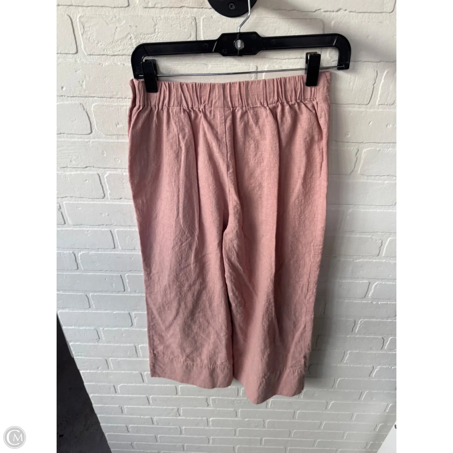 Pants Cropped By Good Luck Gem In Pink, Size: 8