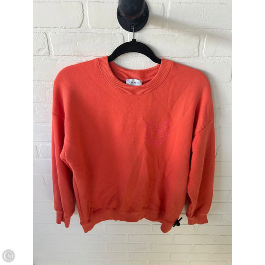 Sweatshirt Crewneck By Evereve In Orange & Pink, Size: Xs
