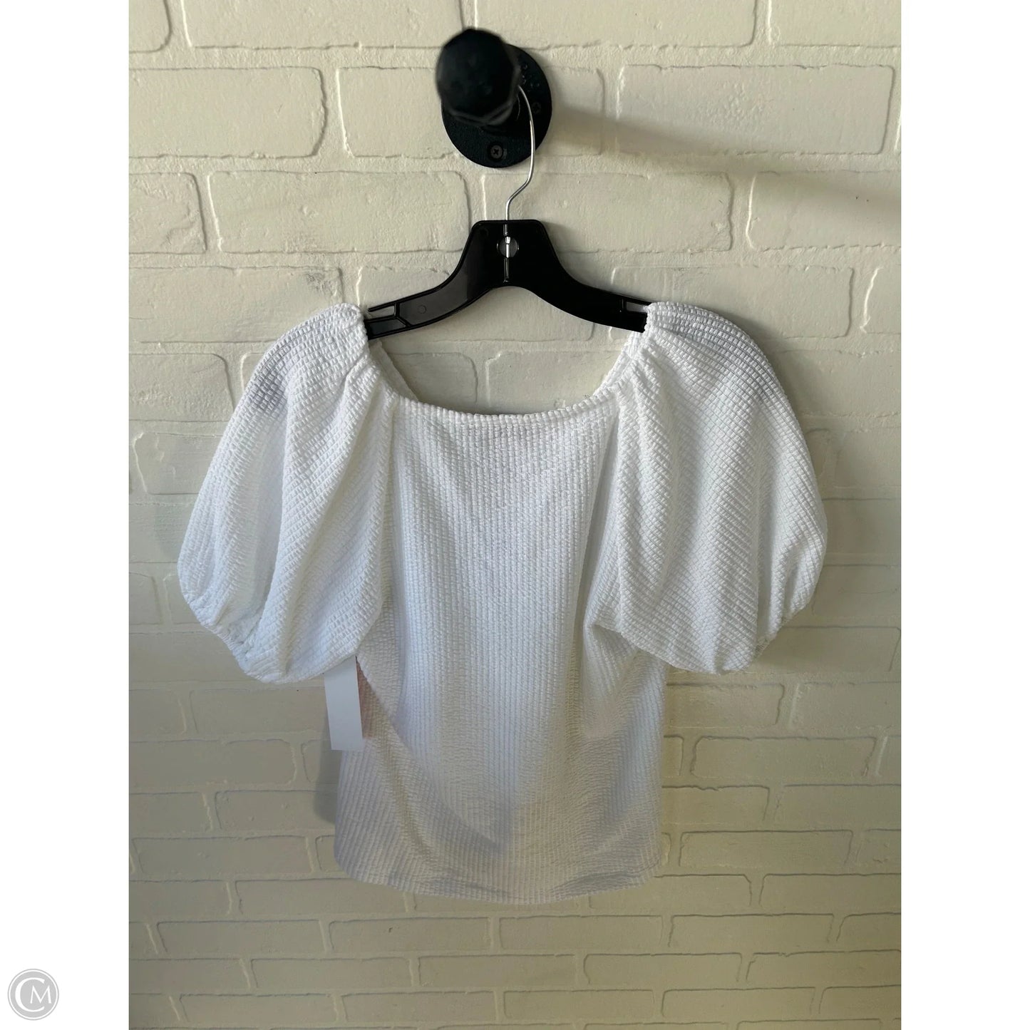 Top Short Sleeve By Loft In White, Size: M