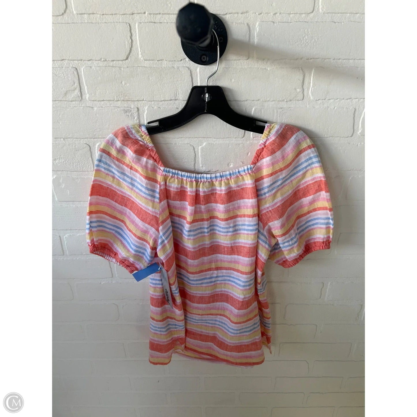 Top Short Sleeve By Talbots In Orange & Pink, Size: Sp