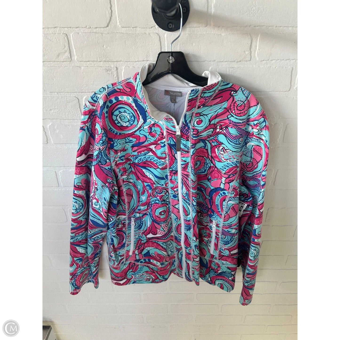 Jacket Other By Talbots In Blue & Pink, Size: Xl