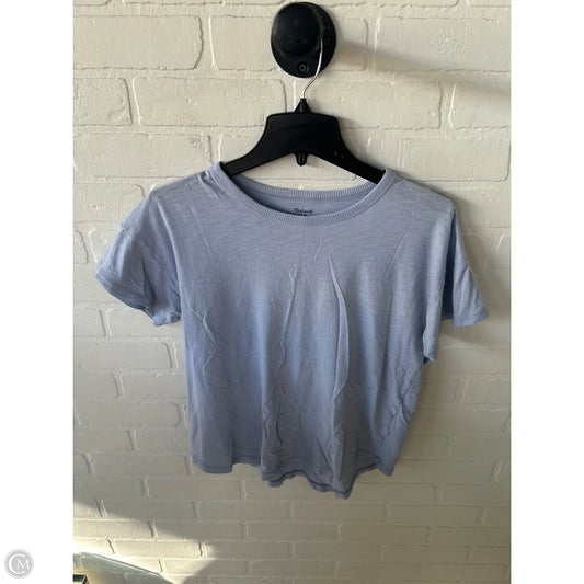 Top Short Sleeve Basic By Madewell In Blue, Size: M