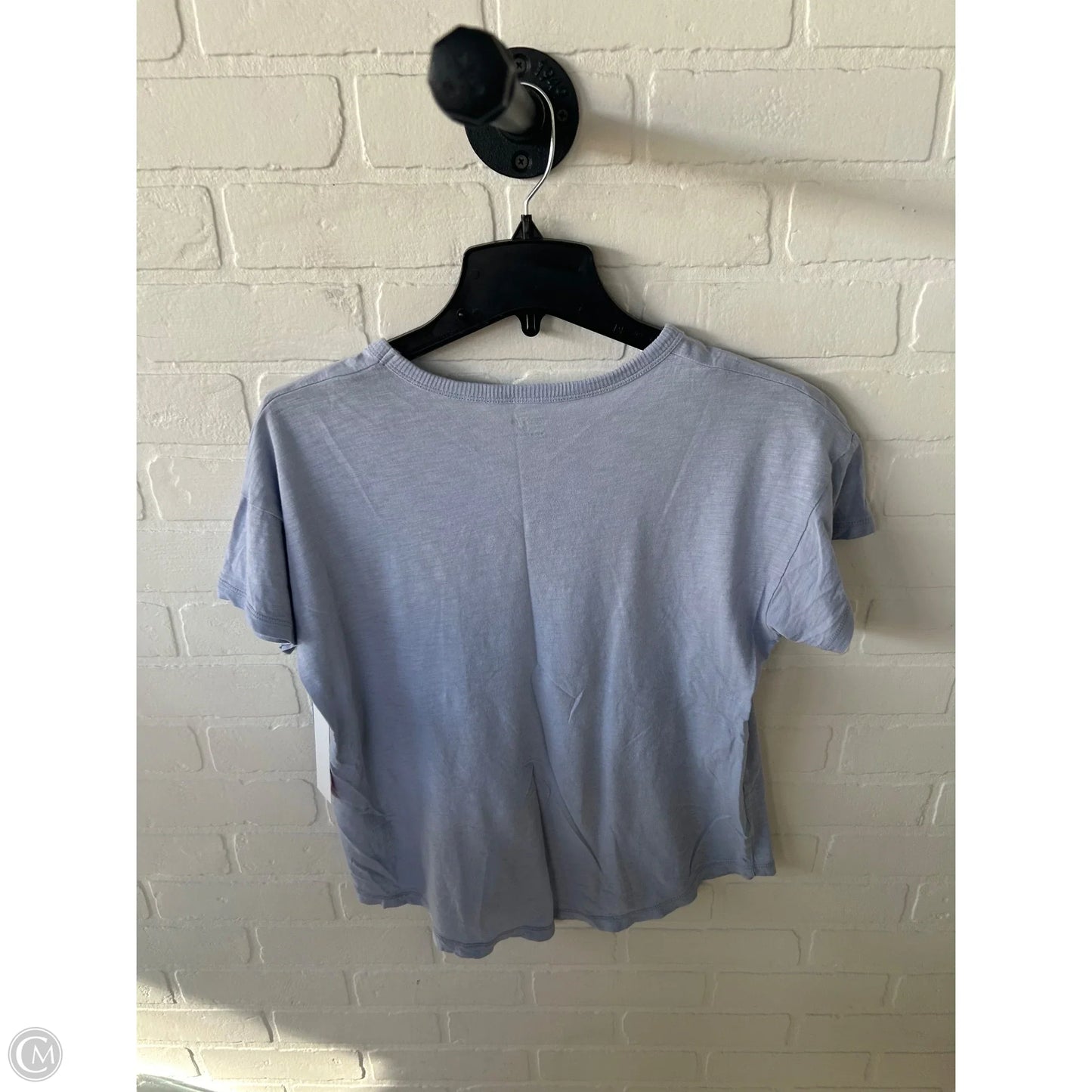 Top Short Sleeve Basic By Madewell In Blue, Size: M