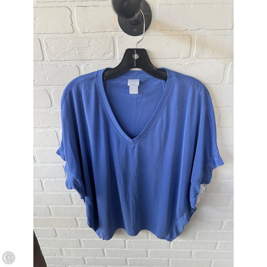Top Sleeveless By Chicos In Blue, Size: L