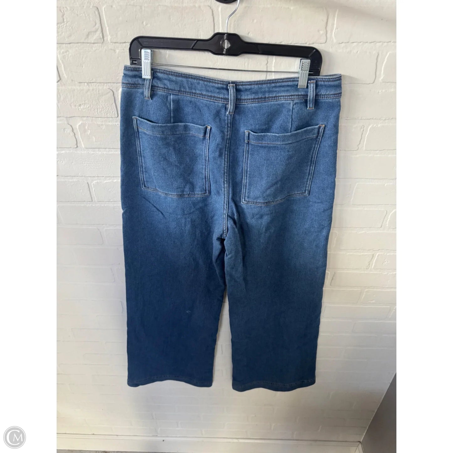 Jeans Wide Leg By Z Supply In Blue Denim, Size: 12