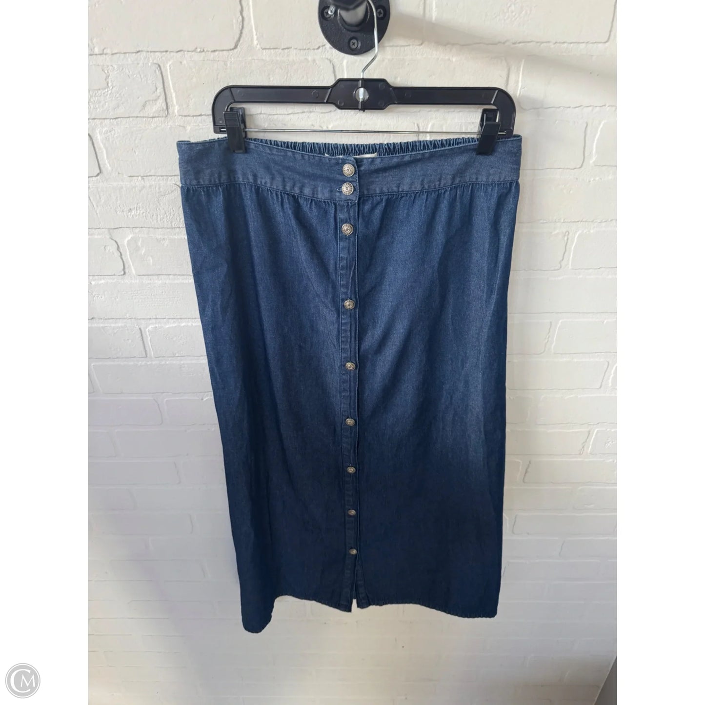 Skirt Maxi By Studio West In Blue Denim, Size: 8