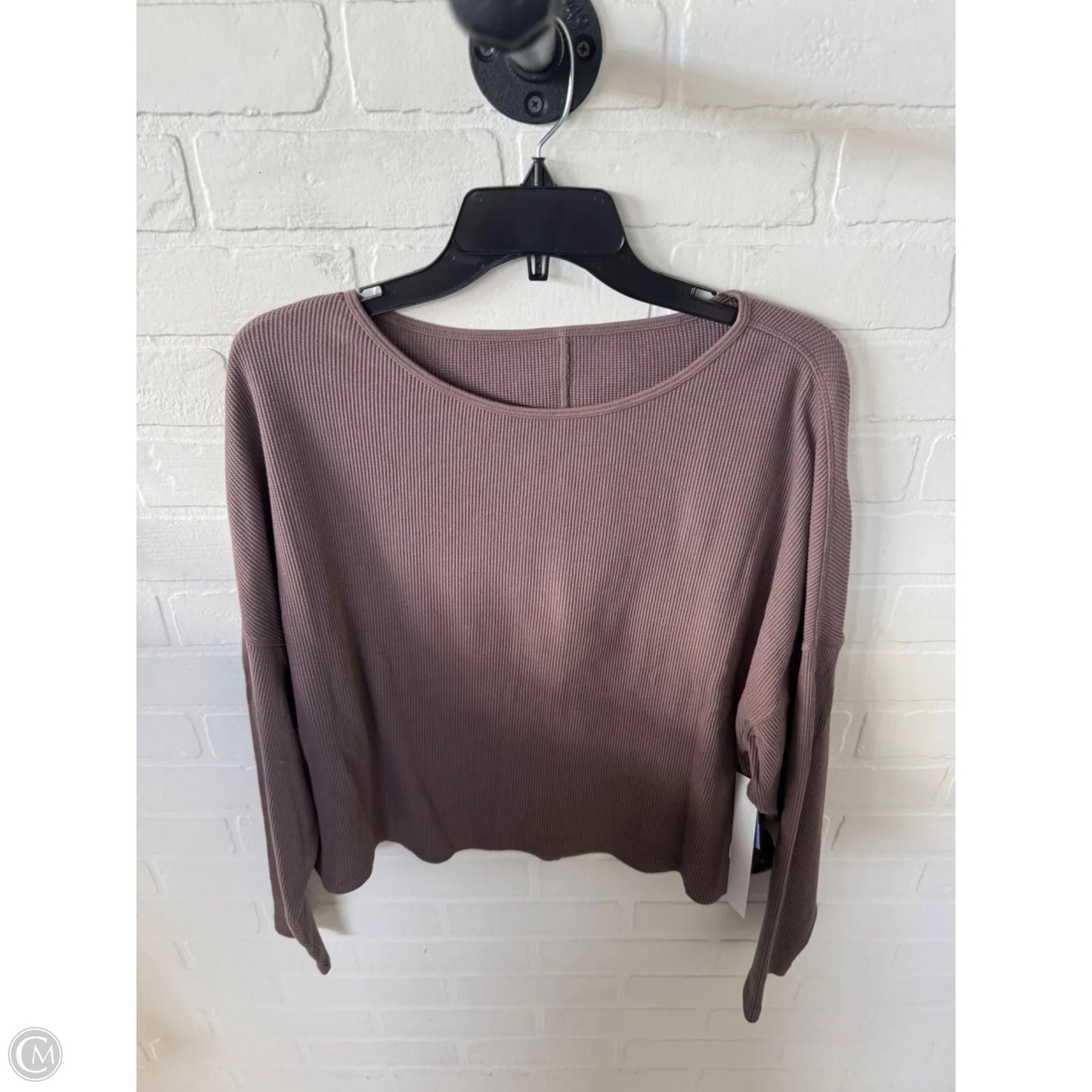 Athletic Top Long Sleeve Crewneck By Vuori In Brown, Size: Xs