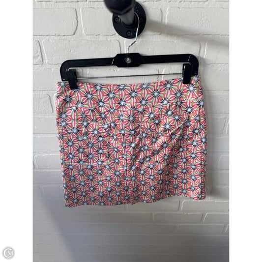 Athletic Skort By Jofit In Orange & White, Size: 4