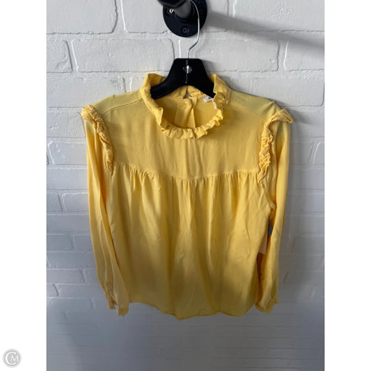 Top Long Sleeve By Clothes Mentor In Yellow, Size: L