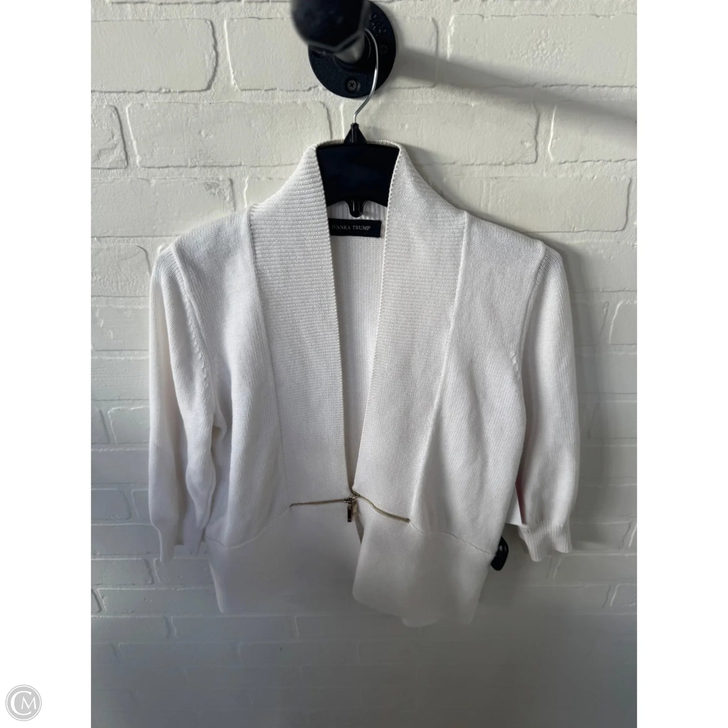 Sweater Cardigan By Ivanka Trump In White, Size: L