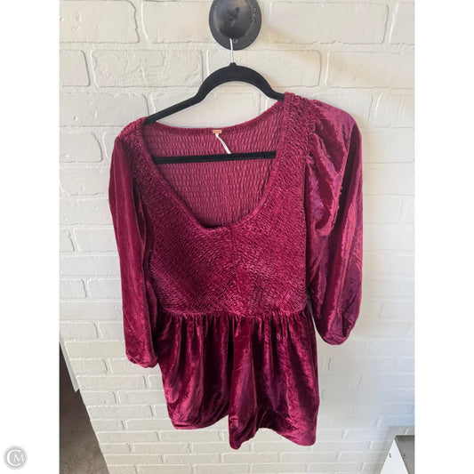 Dress Party Short By Free People In Pink & Red, Size: S