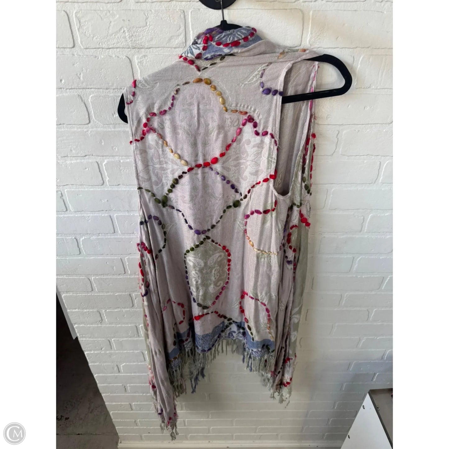 Vest Other By Soft Surroundings In Cream & Green, Size: Osfm