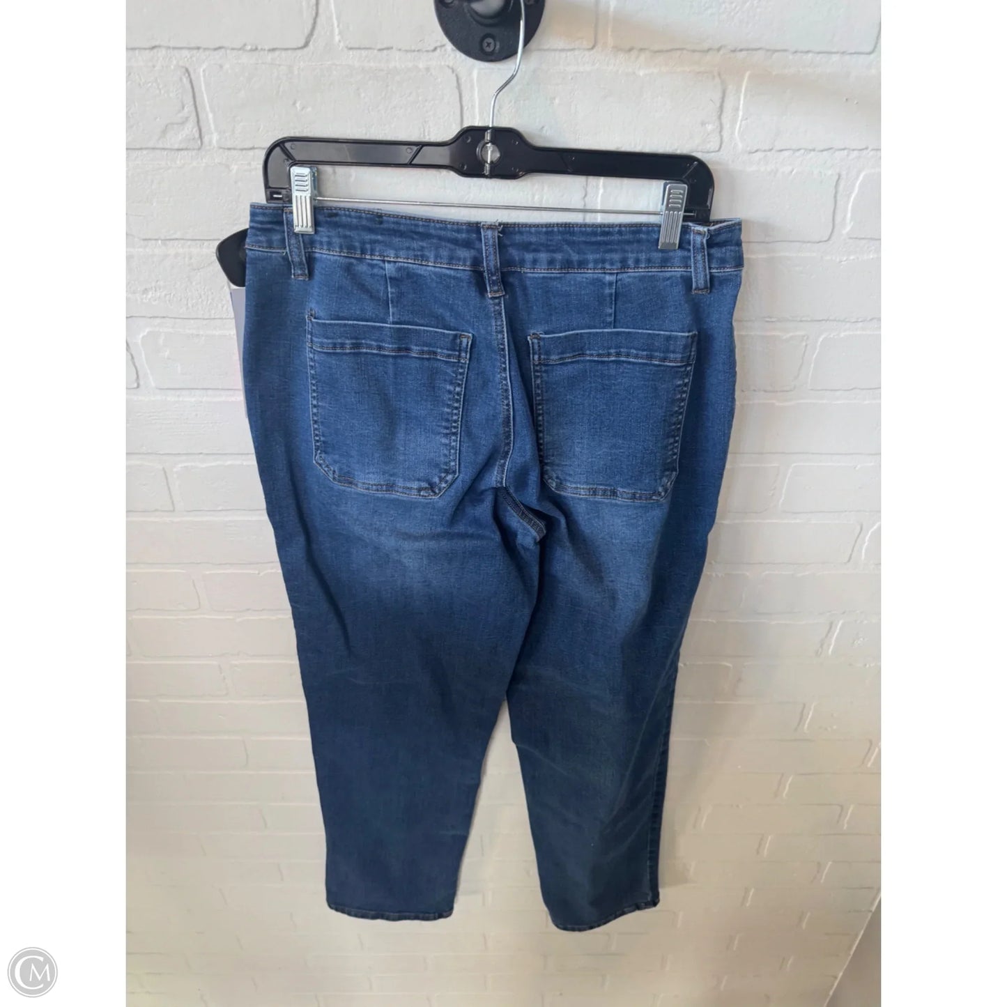 Jeans Straight By D Jeans In Blue Denim, Size: 10