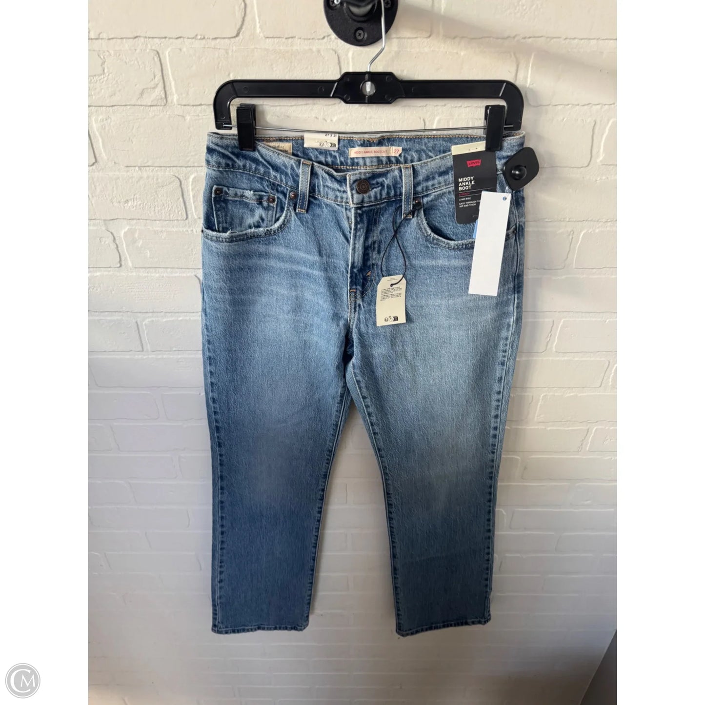 Jeans Boot Cut By Levis In Blue Denim, Size: 4