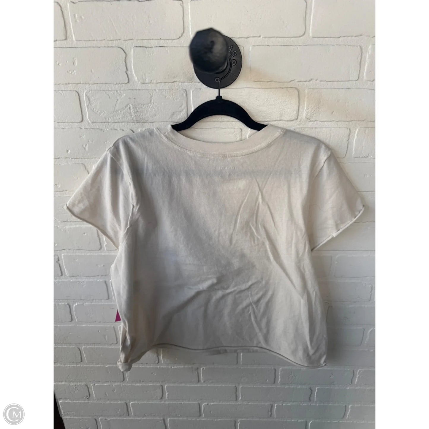 Top Short Sleeve By Anthropologie In Cream, Size: M