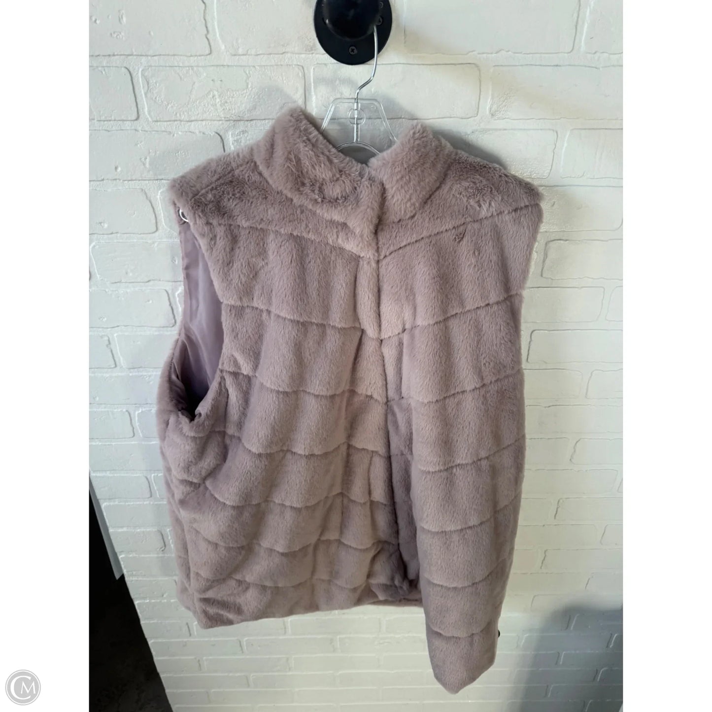 Vest Faux Fur & Sherpa By Maurices In Pink, Size: 2x