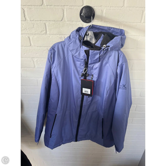 Coat Parka By Zero Xposure In Blue & Purple, Size: 2x