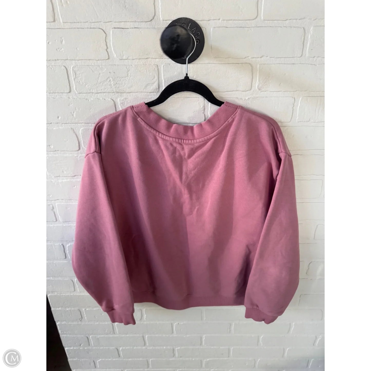 Sweatshirt Crewneck By Pact In Pink, Size: L