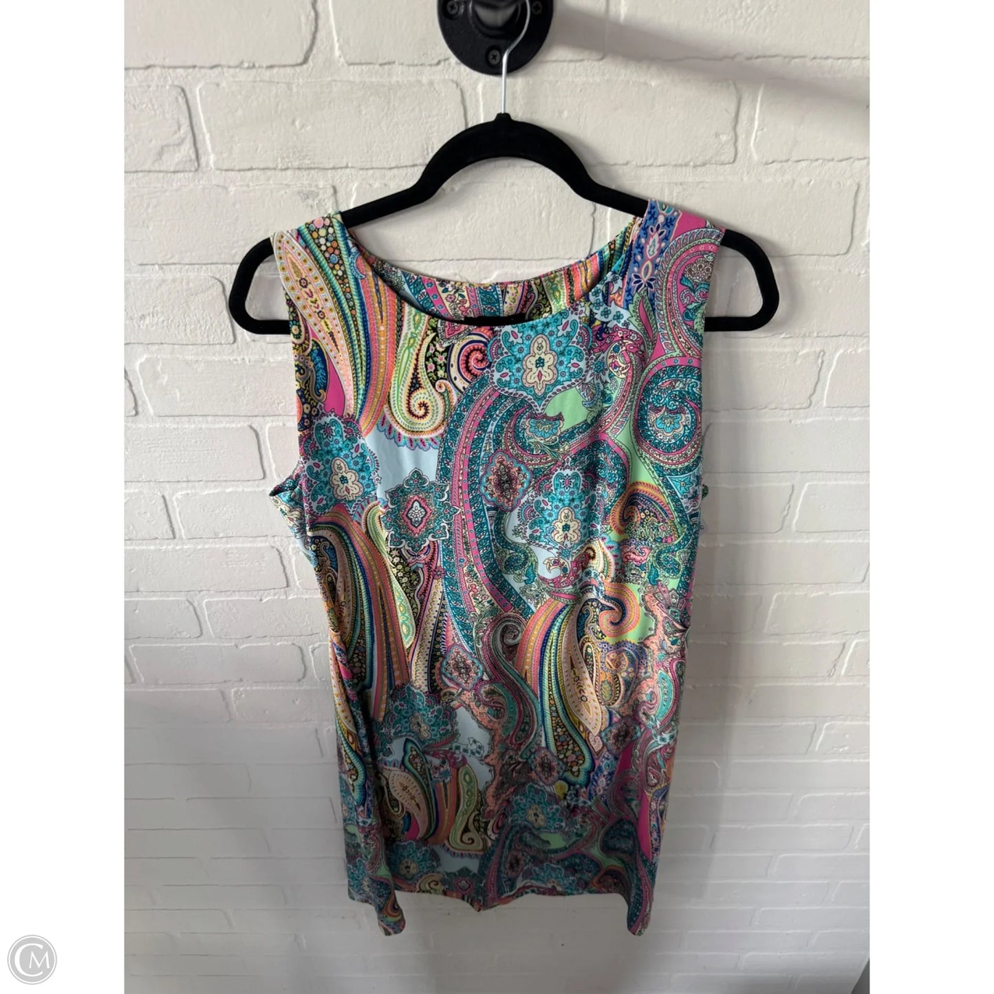 Dress Casual Short By Tommy Hilfiger In Blue & Pink, Size: L