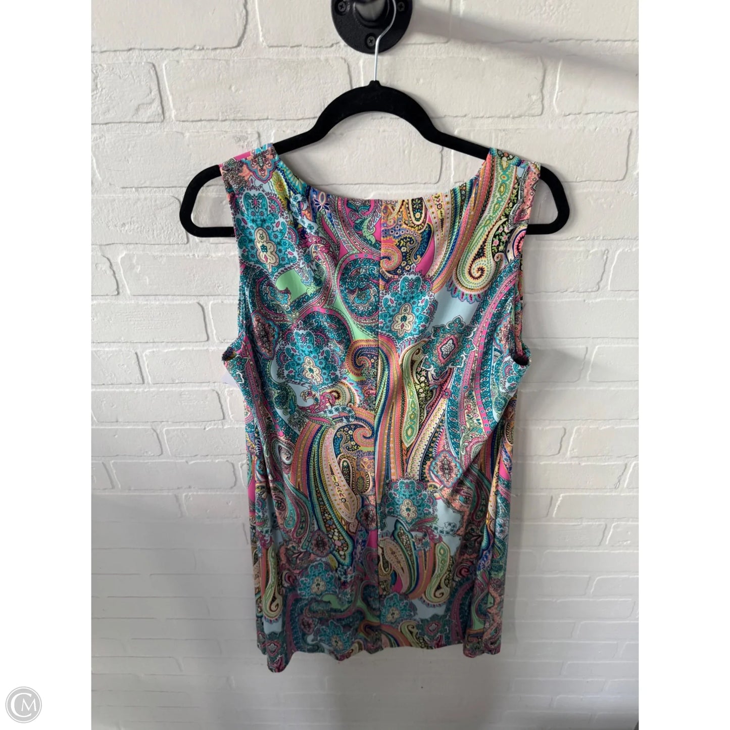 Dress Casual Short By Tommy Hilfiger In Blue & Pink, Size: L