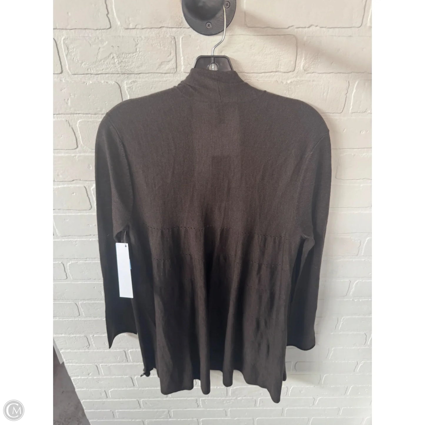 Sweater Cardigan By Eileen Fisher In Brown, Size: M