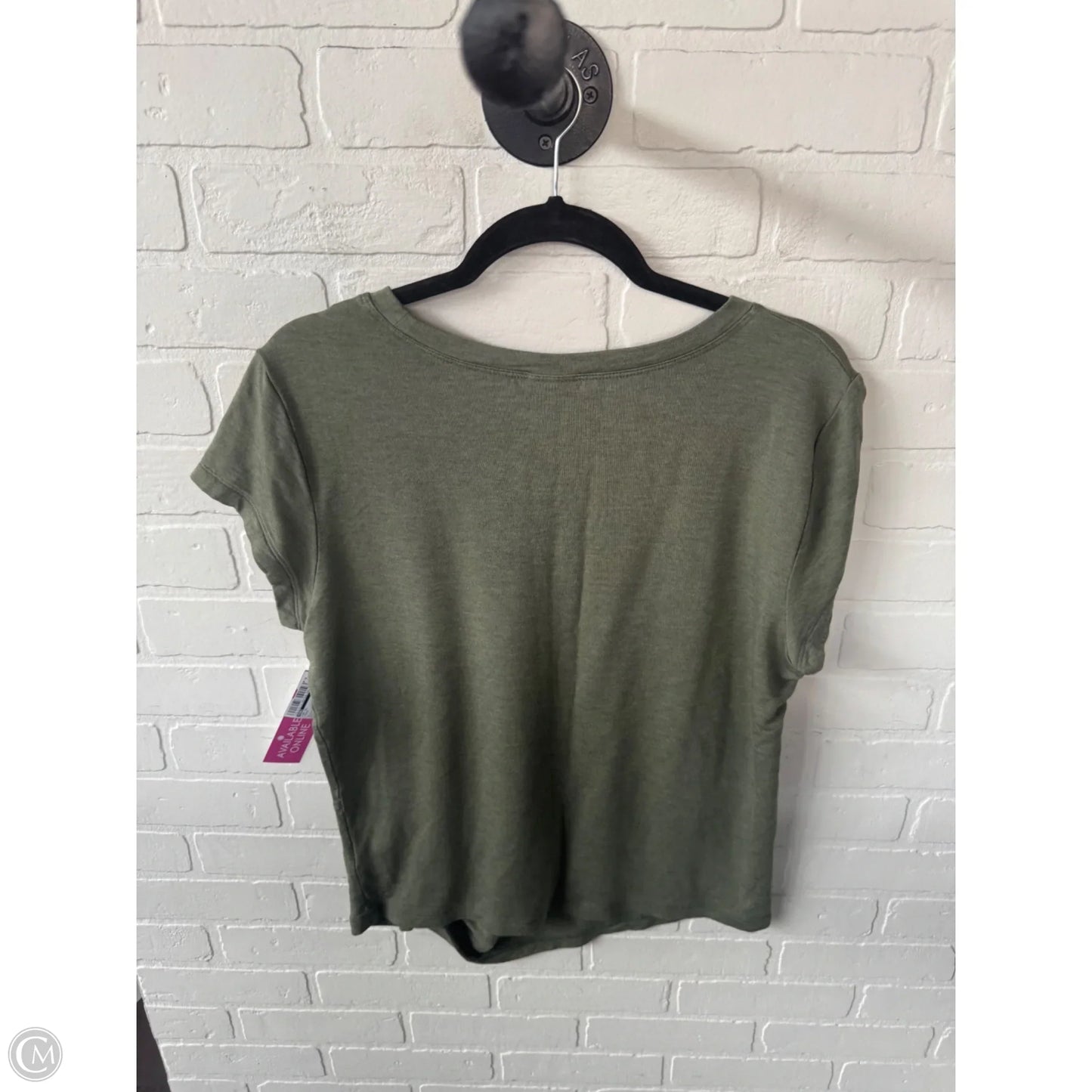 Top Short Sleeve By Cabi In Green, Size: L