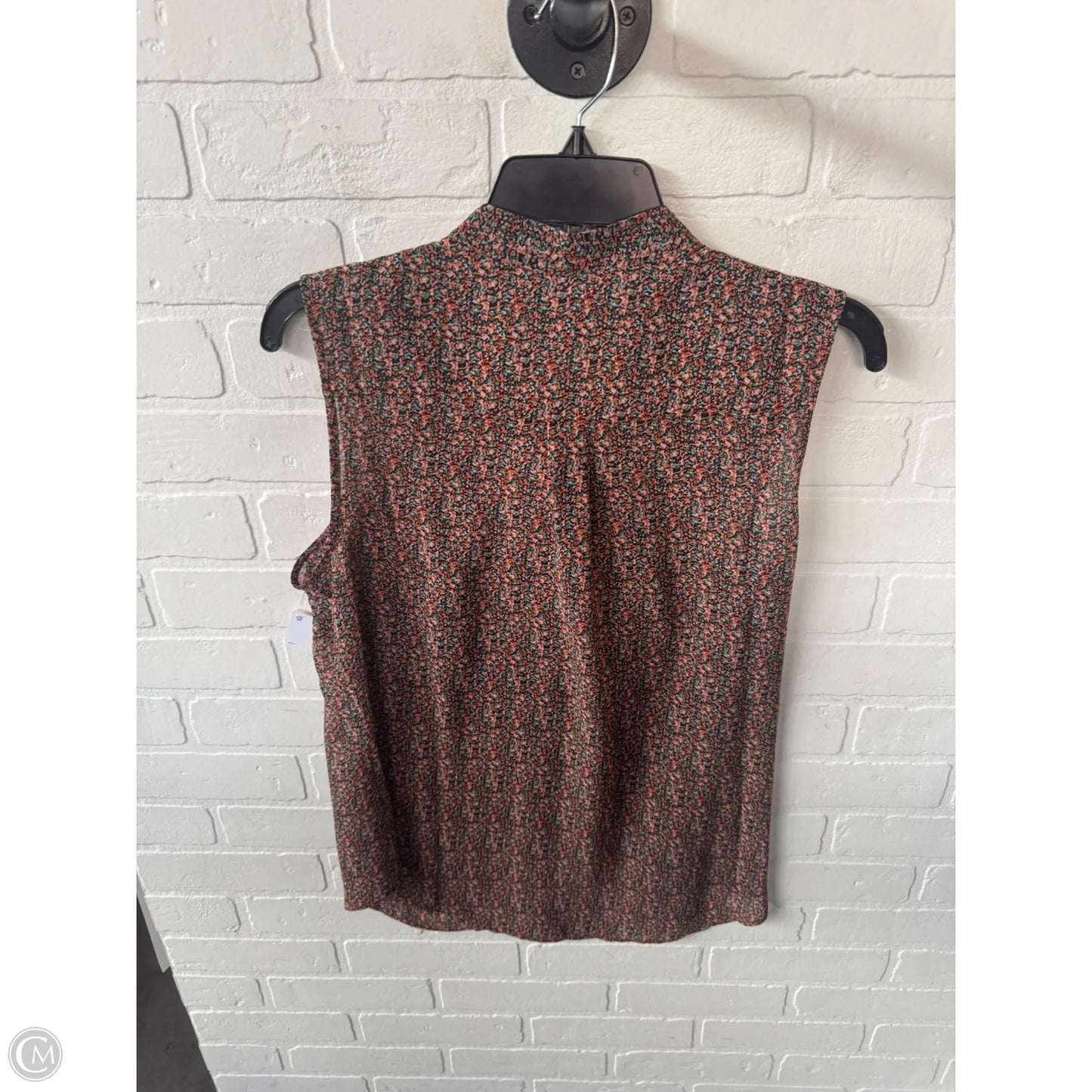 Blouse Sleeveless By Cabi In Orange, Size: M
