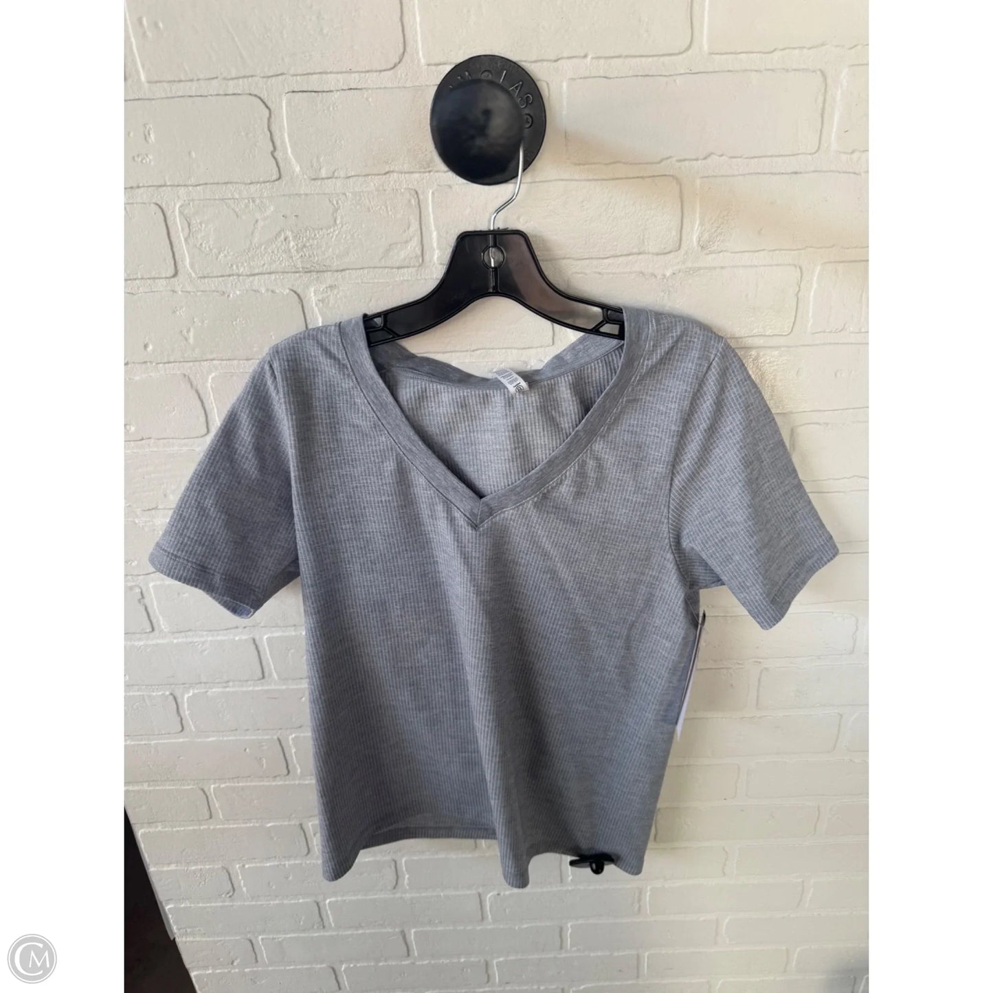 Top Sleeveless By Athleta In Grey & White, Size: L